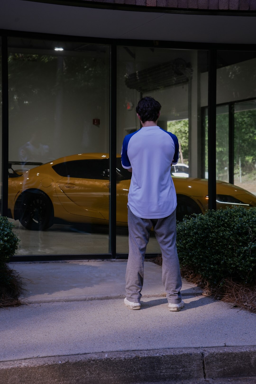 entrepreneur shaking hands at car dealership