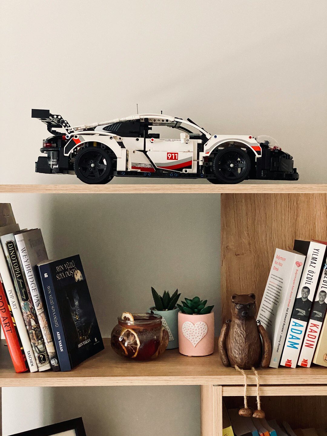 car parts display on shelf